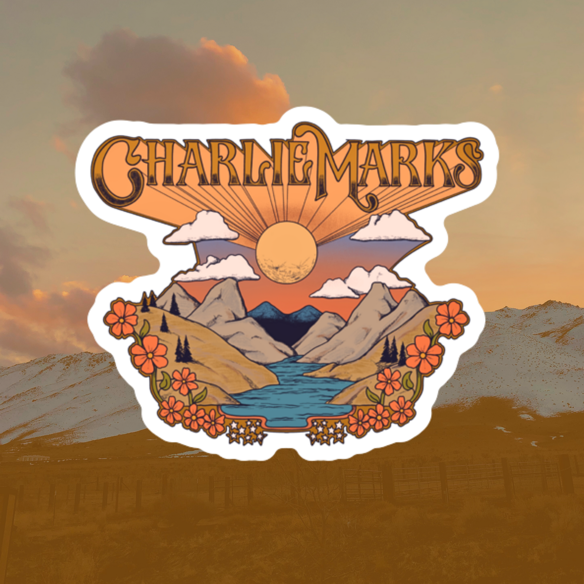 Charlie Marks Vinyl Sticker