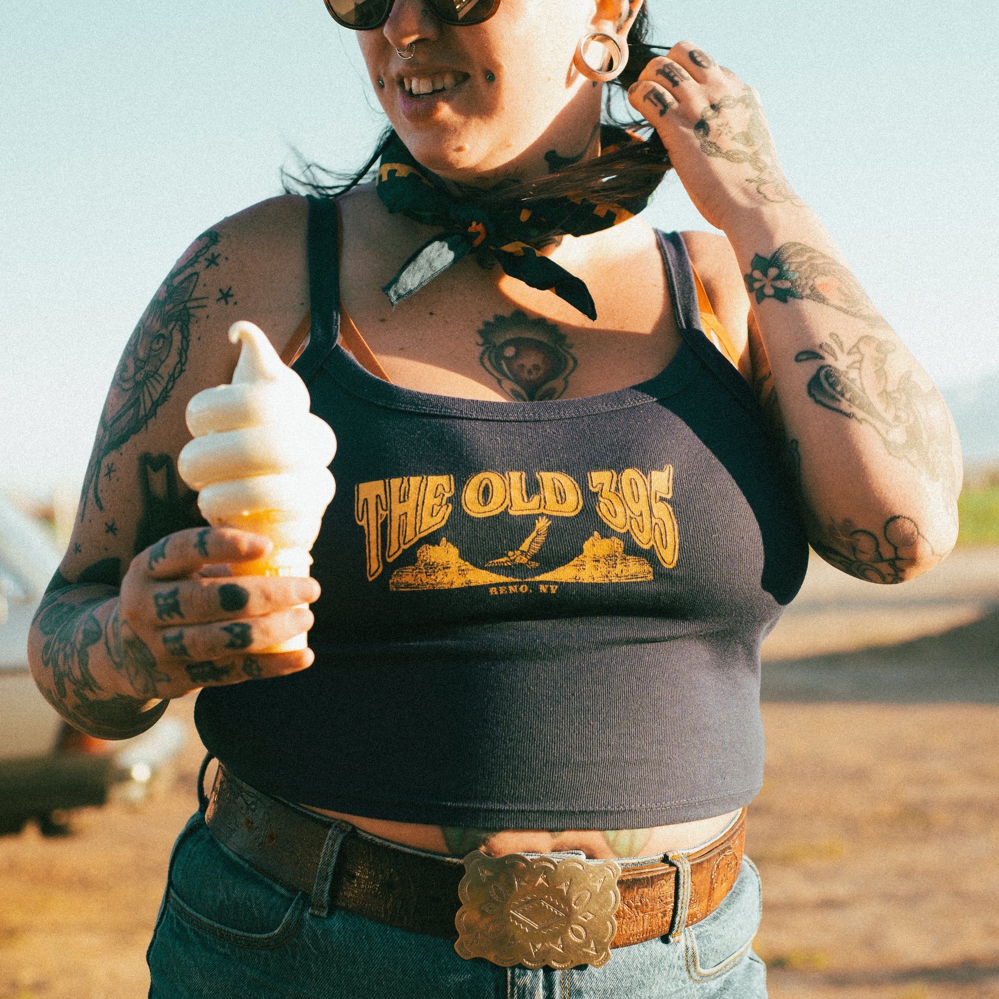 The Old 395 Spaghetti Strap Tank Top